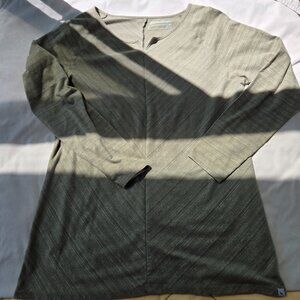 Eddie Bauer Heather Moss Green Long Sleeve Top XL